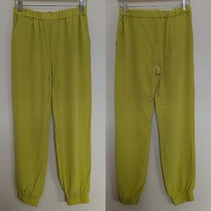 Milly 100% silk jogger pants small